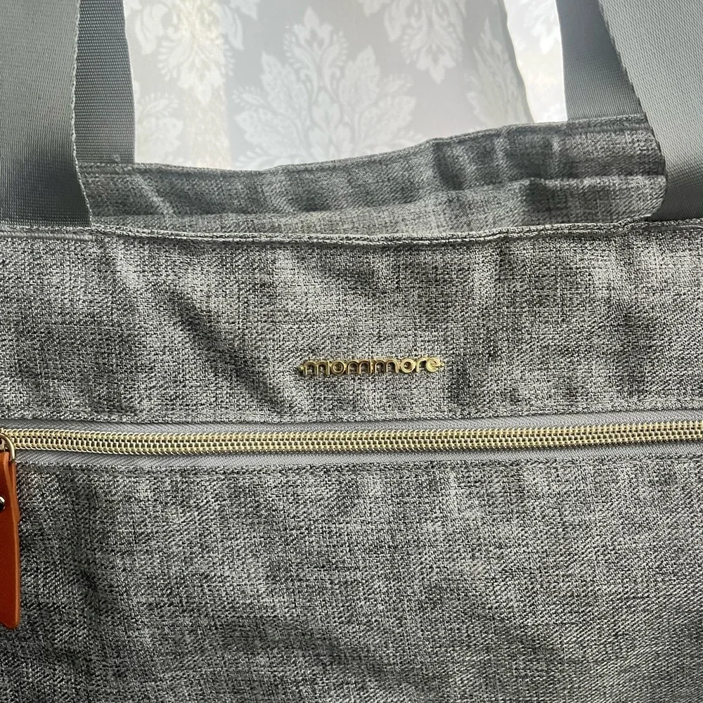 Mommore gray diaper bag like new